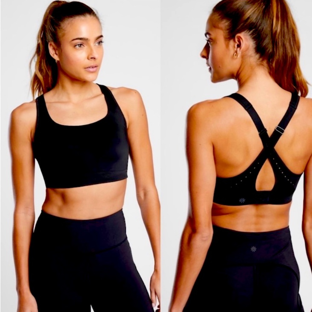 Athleta Phenomena Bra 34DD NWT Black Adjustable